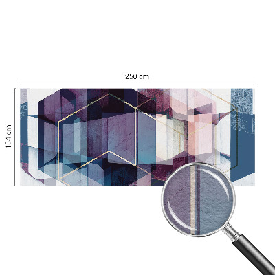 Wand-Fototapete mit geometrischem Würfelmotiv