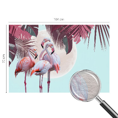 Dekorative Wandfototapete mit Motiv exotischer Vögel