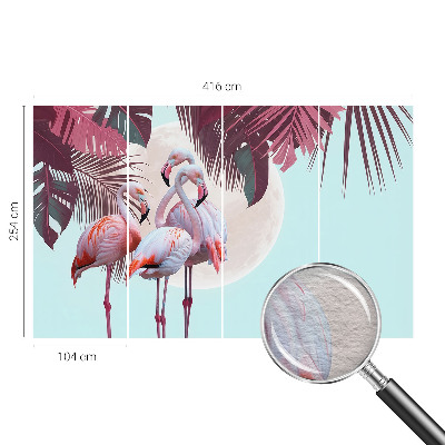 Dekorative Wand-Fototapete Exotische Vögel