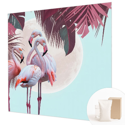 Dekorative Wandfototapete mit Motiv exotischer Vögel