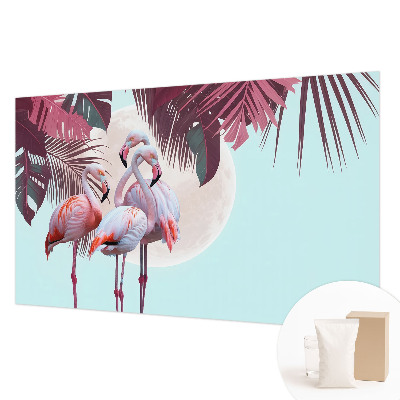 Dekorative Wandfototapete mit Motiv exotischer Vögel