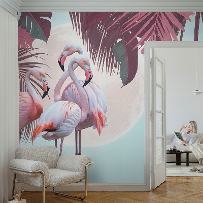 Dekorative Wand-Fototapete Exotische Vögel