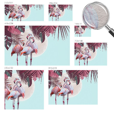 Dekorative Wand-Fototapete Exotische Vögel