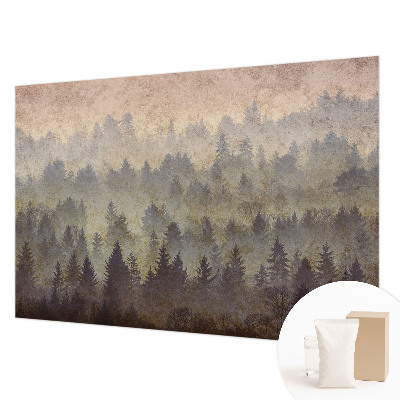 Vlies-Fototapete mit Motiv 'Waldnebel' zur Wandgestaltung