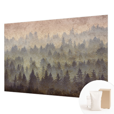 Vlies-Fototapete mit Motiv 'Waldnebel' zur Wandgestaltung