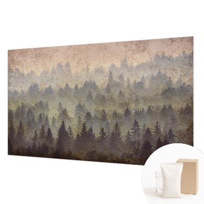 Vlies-Fototapete mit Motiv 'Waldnebel' zur Wandgestaltung