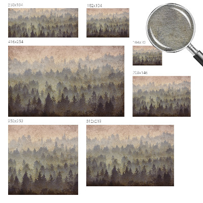 Vlies-Fototapete mit Motiv 'Waldnebel' zur Wandgestaltung