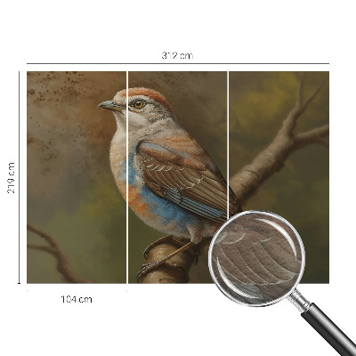 Wandtapete Vogelporträt