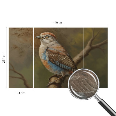 Wandtapete Vogelporträt