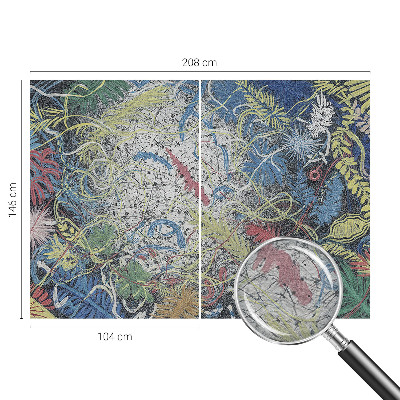 Motivtapete aus Vlies Pflanzenwirbel