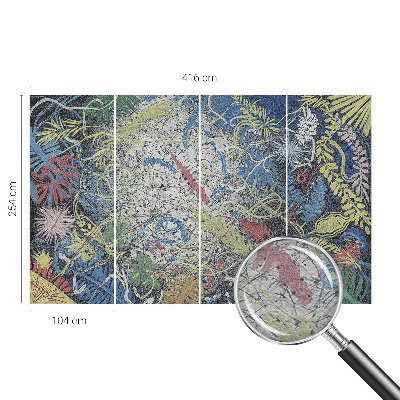 Motivtapete aus Vlies Pflanzenwirbel