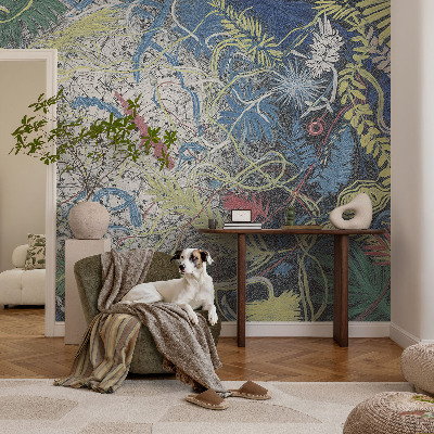 Motivtapete aus Vlies Pflanzenwirbel