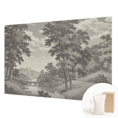 Fototapete aus Vlies Burg und Brücke