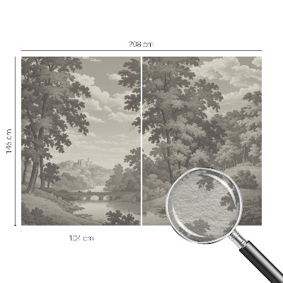 Fototapete aus Vlies Burg und Brücke