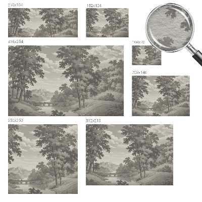 Fototapete aus Vlies Burg und Brücke