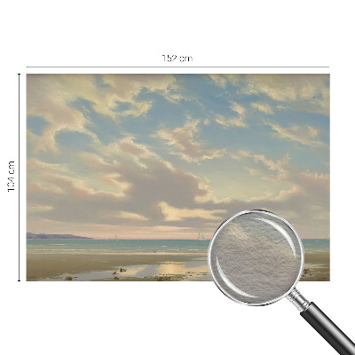 Vliestapete fürs Wohnzimmer Ein ruhiges Ufer