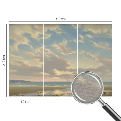 Vliestapete fürs Wohnzimmer Ein ruhiges Ufer