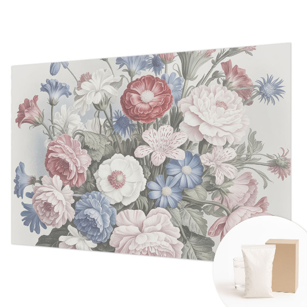Bedruckte Vlies-Fototapete mit einem bunten Blumenstrauß