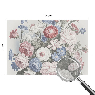 Bedruckte Vlies-Fototapete mit einem bunten Blumenstrauß