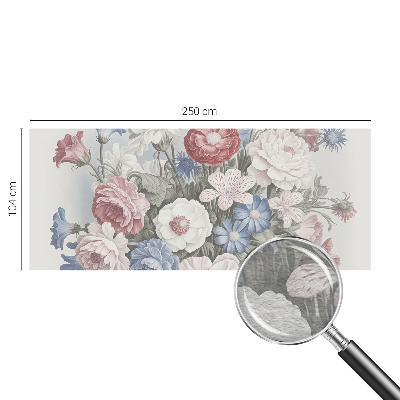 Bedruckte Vlies-Fototapete mit einem bunten Blumenstrauß