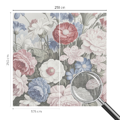 Bedruckte Vlies-Fototapete mit einem bunten Blumenstrauß