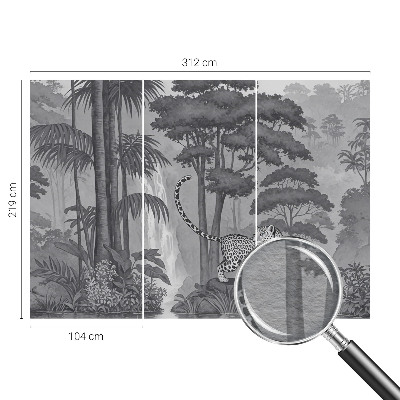 Moderne Vlies-Fototapete Tropischer Dschungel