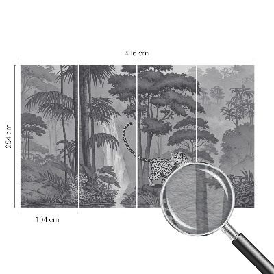 Moderne Vlies-Fototapete Tropischer Dschungel