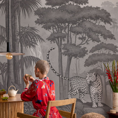 Moderne Vlies-Fototapete Tropischer Dschungel