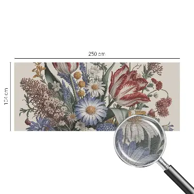Wand-Fototapete mit Motiv eines Blumenstraußes