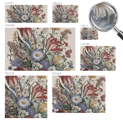 Wand-Fototapete mit Motiv eines Blumenstraußes