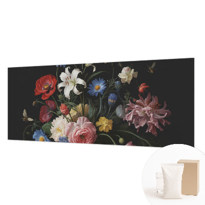 Fototapete mit Blumen und Insekten