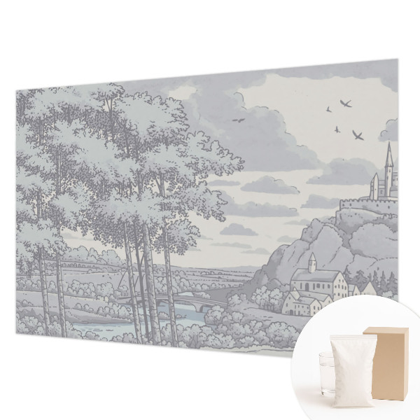 Dekorative Wand-Fototapete Märchenhafte Landschaft