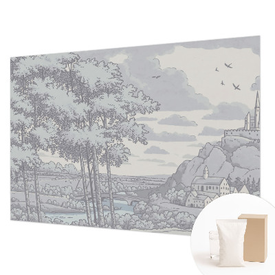 Dekorative Wand-Fototapete Märchenhafte Landschaft