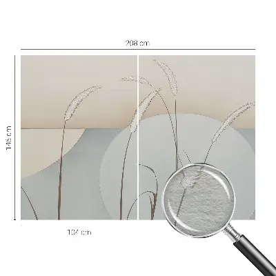 Vlies-Fototapete mit Motiv sanfter Gräser