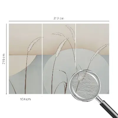 Vlies-Fototapete mit Motiv sanfter Gräser
