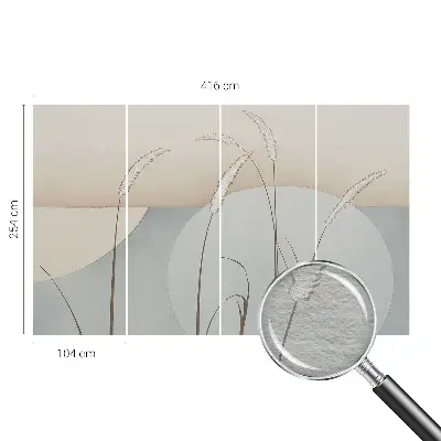 Vlies-Fototapete mit Motiv sanfter Gräser