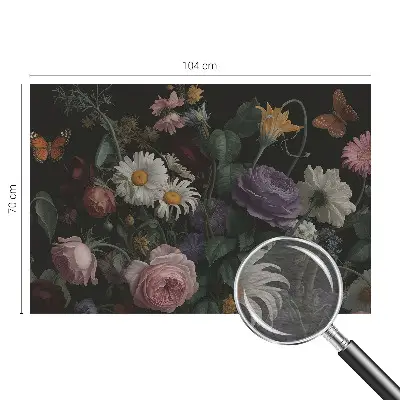Fototapete fürs Schlafzimmer mit floralem Motiv