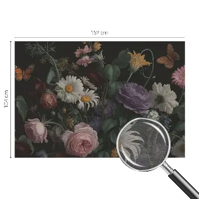 Fototapete fürs Schlafzimmer mit floralem Motiv