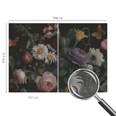 Fototapete fürs Schlafzimmer mit floralem Motiv