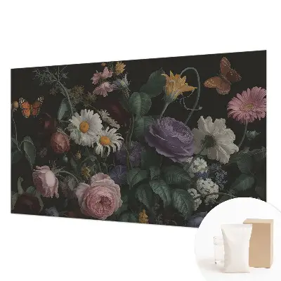 Fototapete fürs Schlafzimmer mit floralem Motiv