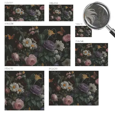 Fototapete fürs Schlafzimmer mit floralem Motiv