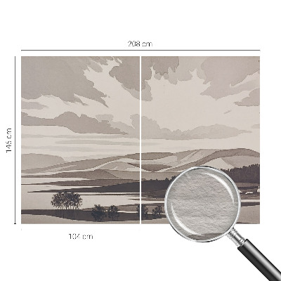 Motivtapete aus Vlies mit einer friedlichen Landschaft als Motiv