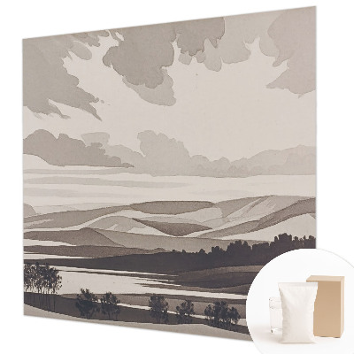 Motivtapete aus Vlies mit einer friedlichen Landschaft als Motiv