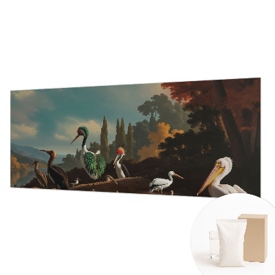 Fototapete fürs Wohnzimmer Malerische Vögel