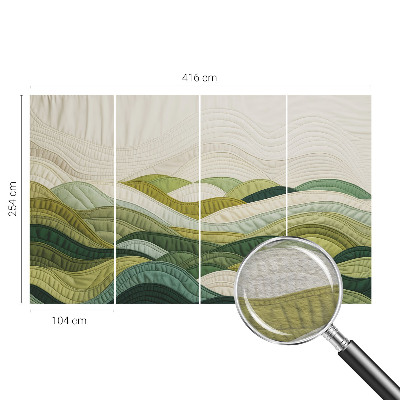 Fototapete aus Vlies mit Motiv „Fabric Hills“