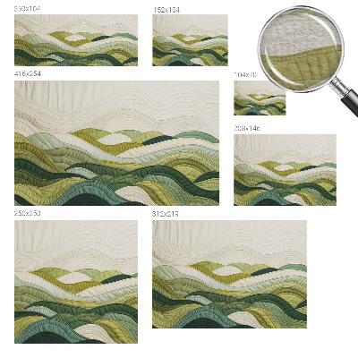 Fototapete aus Vlies mit Motiv „Fabric Hills“