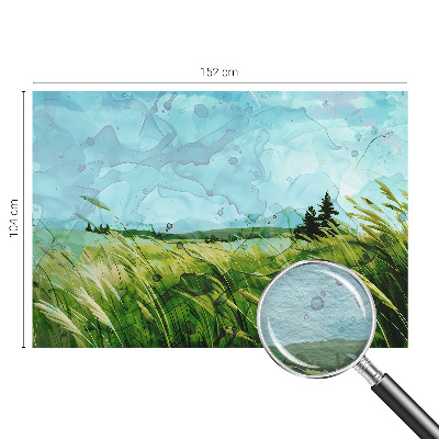 Vlies-Fototapete fürs Wohnzimmer mit grünen Landschaften als Motiv