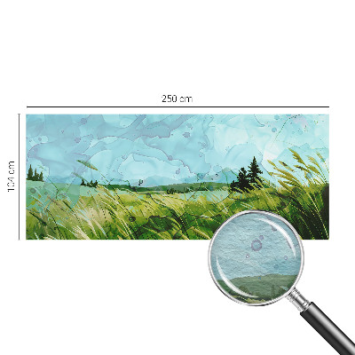 Vlies-Fototapete fürs Wohnzimmer mit grünen Landschaften als Motiv