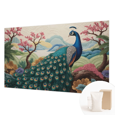Vlies-Fototapete fürs Schlafzimmer mit exotischem Motiv