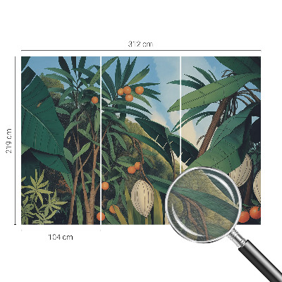 Vliestapete fürs Schlafzimmer Tropischer Dschungel